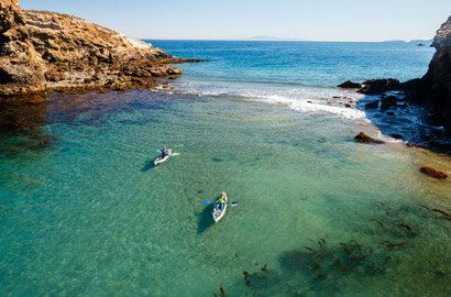 kayak in cove