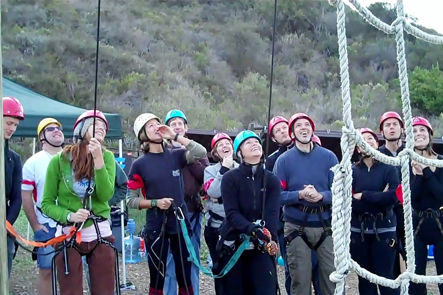 team building rope activites